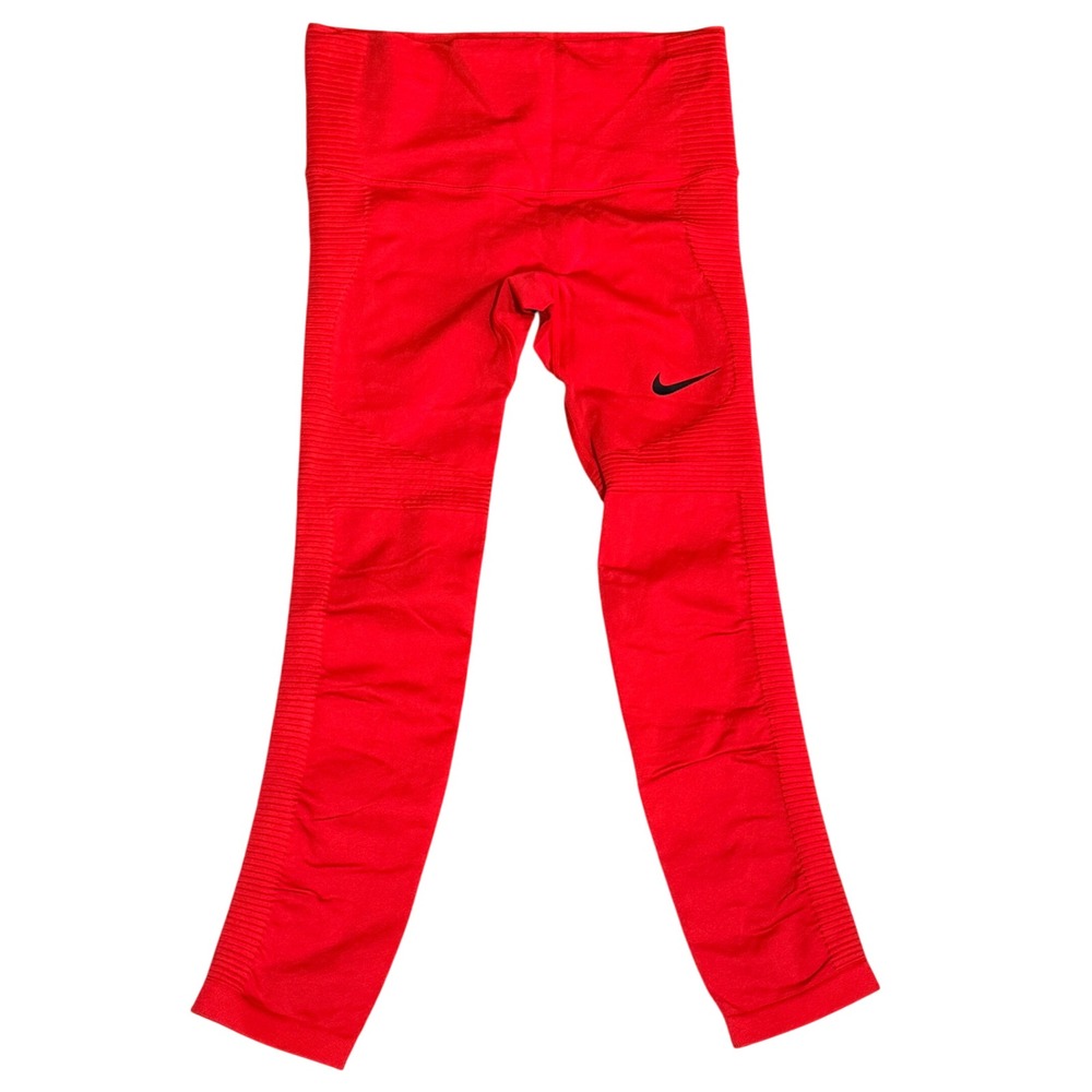 Nike Dri-FIT Running Leggings Seamless High Waist Red XS Womens Athletic